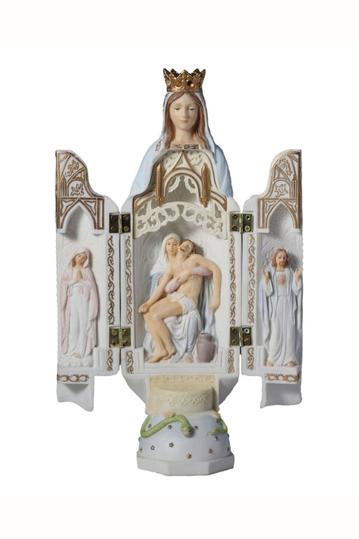 Our Lady of Sorrows Triptych 11" Statue