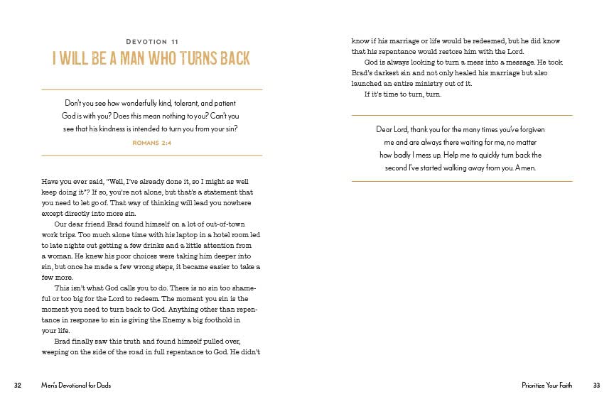 Men's Devotional for Dads: A Year of Prayers, Guidance, and Wisdom by Chris & Jamie Bailey