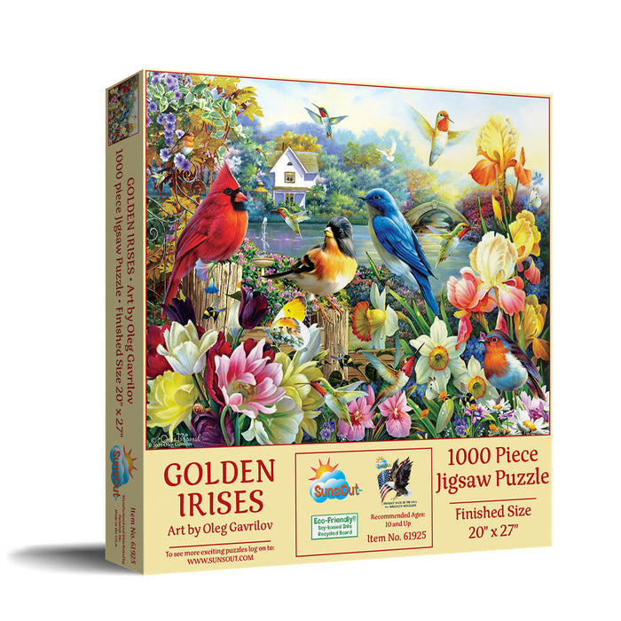 Golden Irises Jigsaw Puzzle - 1000 Pieces