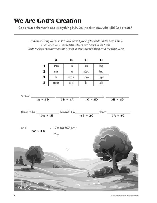 Old Testament Bible Activity Book