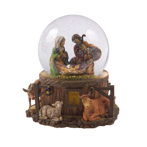 Fontanini Lighted Nativity Musical Glitter Globe
