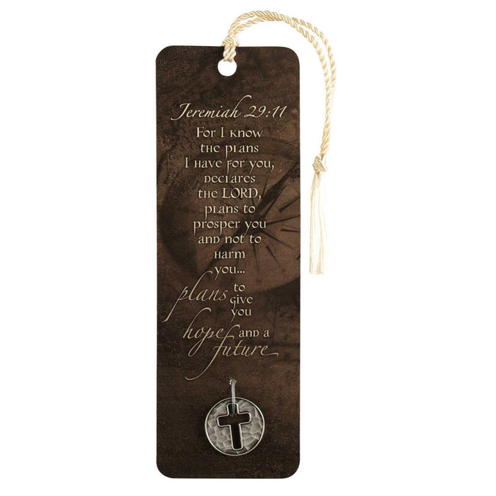 For I Know the Plans Tassel Bookmark with Coin