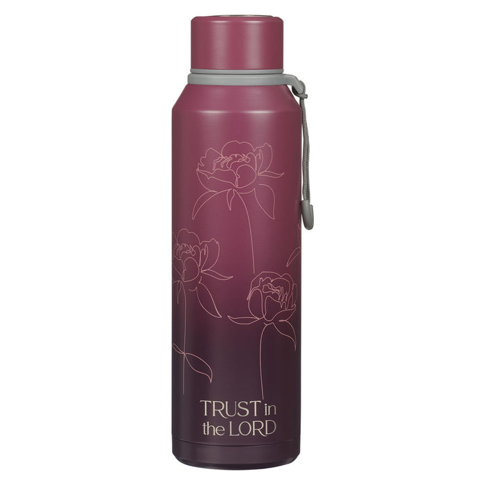 Trust in the Lord 24 oz Stainless Steel Water Bottle - Proverbs 3:5
