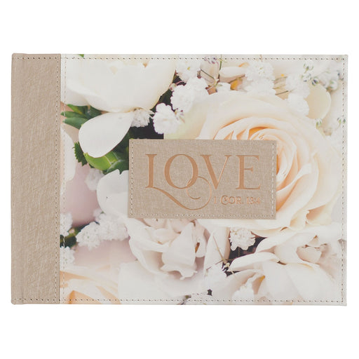 Love Faux Leather Medium Guest Book