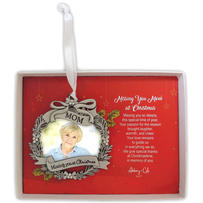 Missing You Mom Memorial Photo Ornament