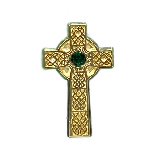 Celtic Cross Lapel Pin 1"