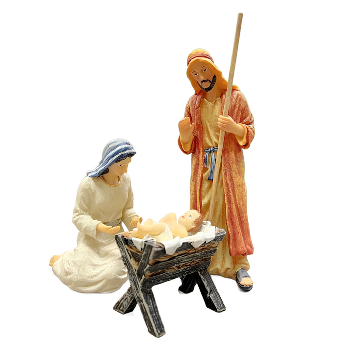 19 pc. Real Life Nativity 7"