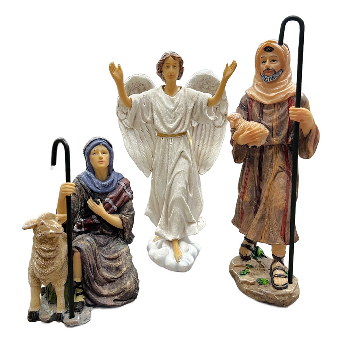 19 pc. Real Life Nativity 7"