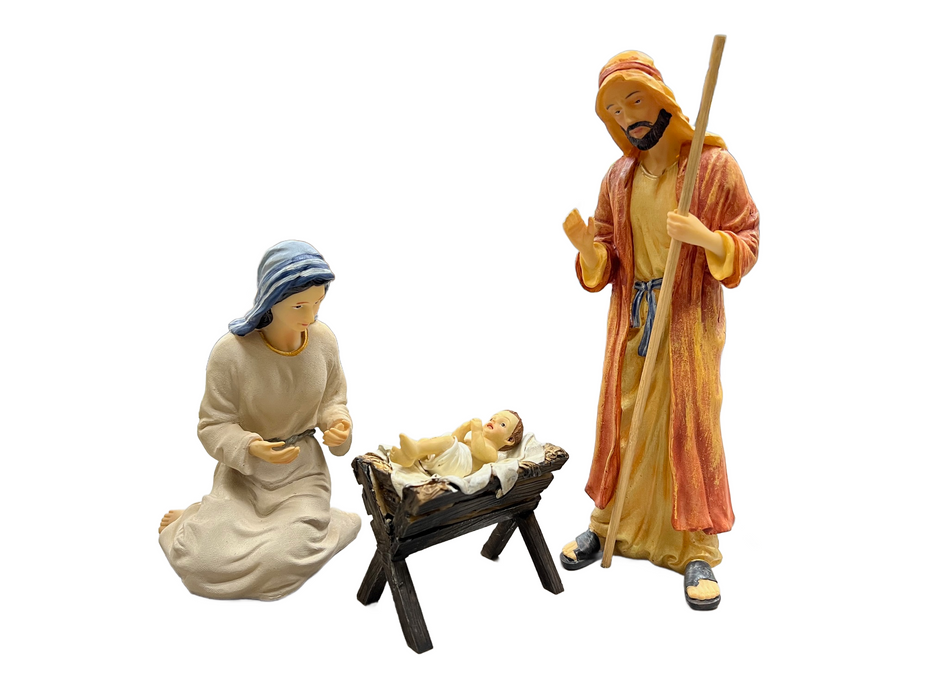 16 pc. Real Life Nativity 10"