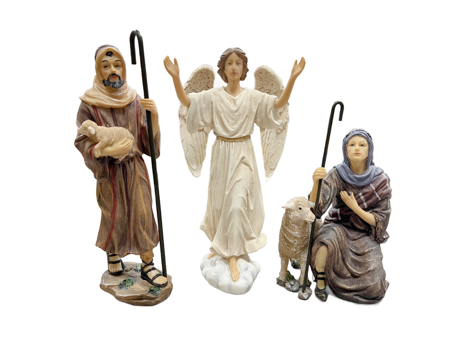 16 pc. Real Life Nativity 10"