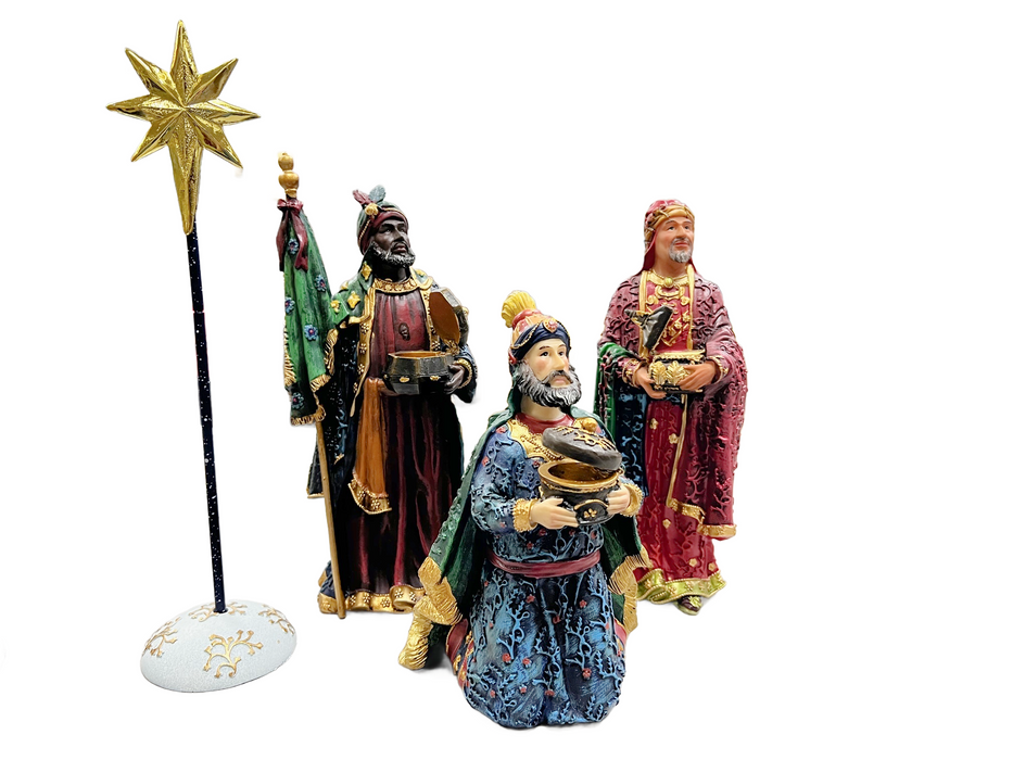 16 pc. Real Life Nativity 10"