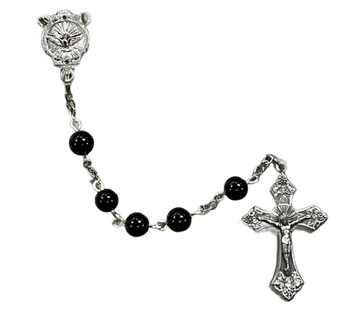 Rosaries for a Reason Black Confirmation Rosary