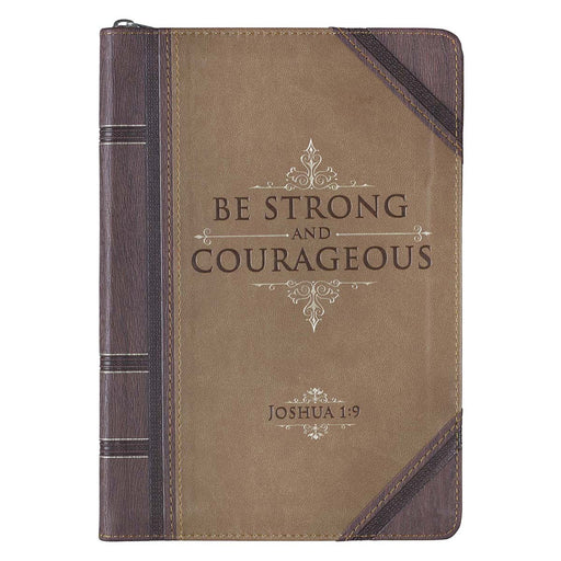 Be Strong & Courageous Classic LuxLeather Journal