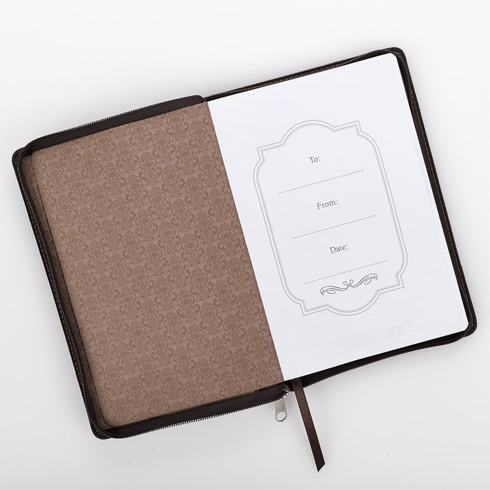 Be Strong & Courageous Classic LuxLeather Journal