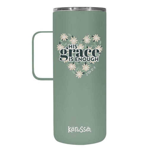 His Grace Is Enough 22 oz Stainless Steel Mug With Handle