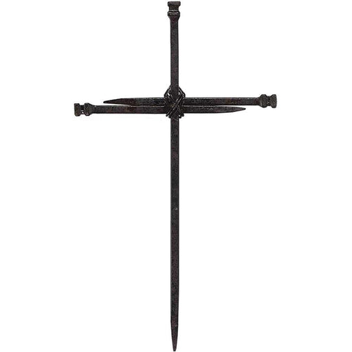 Metal Nails Wall Cross 10.5"