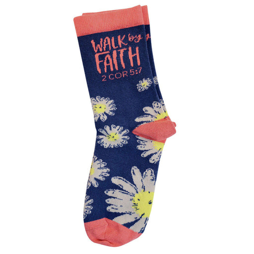 Bless My Sole Crew Socks - Walk by Faith