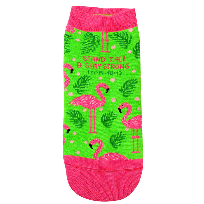 Bless My Sole Flamingo Ankle Socks