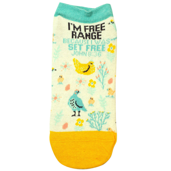 Bless My Sole Free Range Ankle Socks