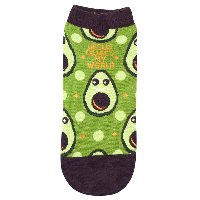 Bless My Sole Jesus Guacs My World Ankle Socks