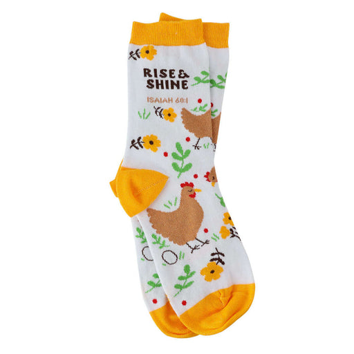Bless My Sole Crew Socks - Rise & Shine