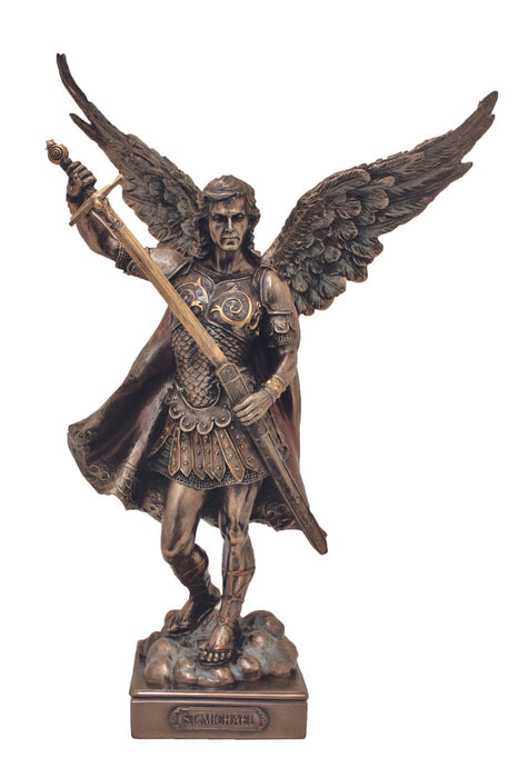 St. Michael 13.5" Bronze Statue