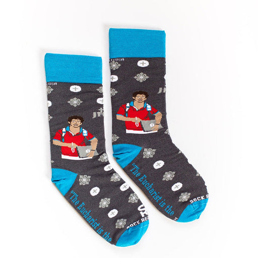 Sock Religious Bl. Carlo Acutis Eucharist Socks