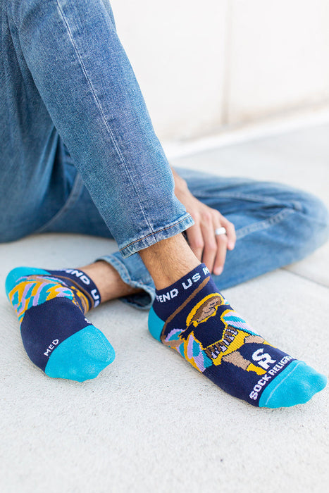 Sock Religious St. Michael No Show Socks