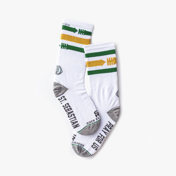 Sock Religious - St. Sebastian, Patron of Athletes Kids Socks