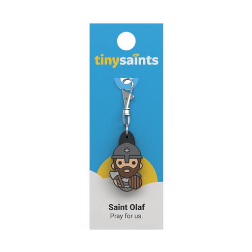 Tiny Saints Charm - St. Olaf