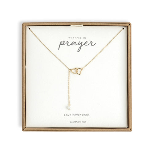 Dainty Double Heart Necklace - Gold