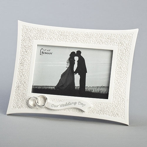 Our Wedding Day 4x6 Lace Frame