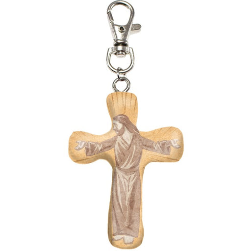 Greatest Sacrifice Comforting Clay Cross Keychain