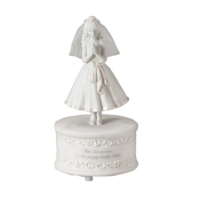 First Communion Musical Girl Figurine