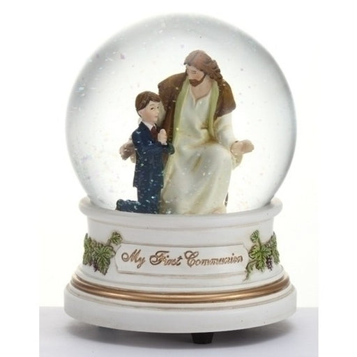 My First Communion Glitterdome (Jesus w/ Boy)