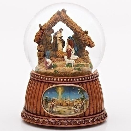 Nativity Musical Glitter Globe