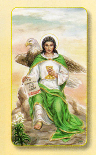 St. John the Evangelist Laminated Holy Card