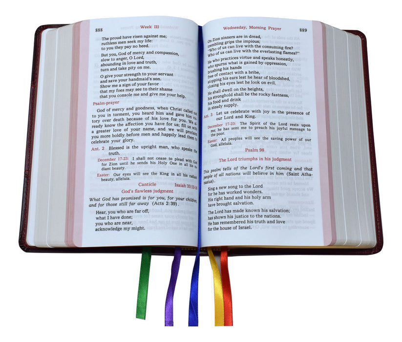 Christian Prayer - Burgundy Dura-Lux