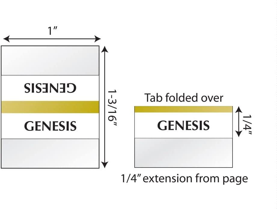 Catholic Bible Indexing Tabs - Gold-Edged