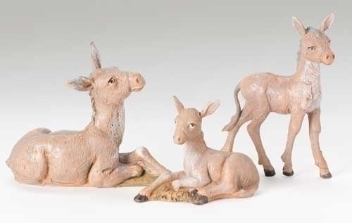Donkey Family 5" Fontanini