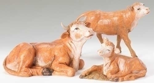 Ox Family 3-pc set 5" Fontanini