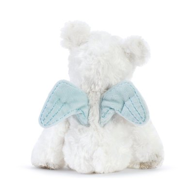 Blue Guardian Angel Bear Rattle