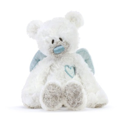 Blue Guardian Angel Bear Rattle