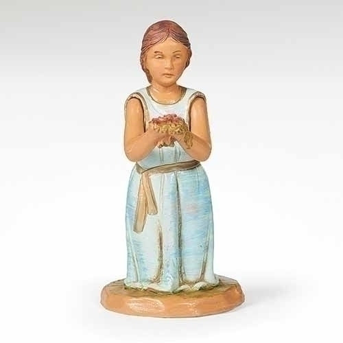Madeline, Girl w/ Roses 5" Fontanini