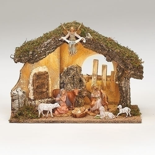 Fontanini 9 pc. 5" USB Lighted Nativity Scene