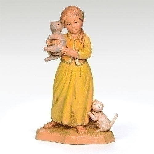 Filia, Girl with Cats 5" Fontanini