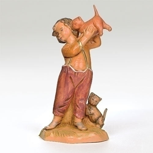 Seth, Boy with Cats 5" Fontanini
