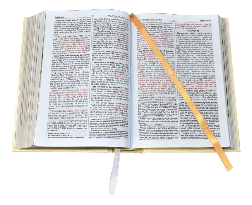 White Padded St. Joseph New Catholic Bible - Large Type