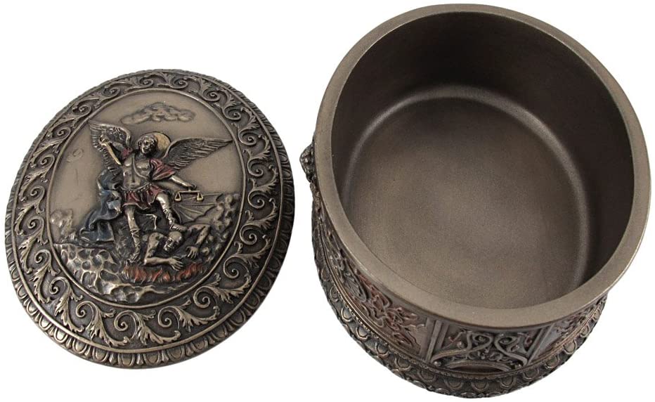 St. Michael Bronze Keepsake Box