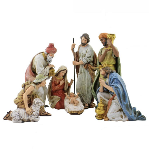 7 Piece 9.5" Nativity Set